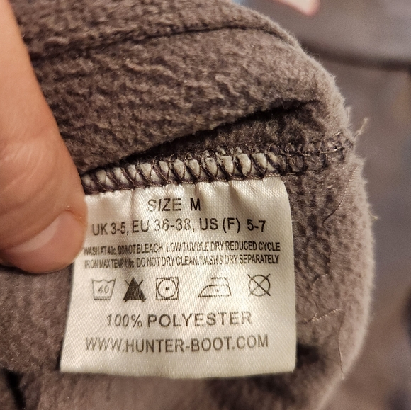 Hunter fleece boot liners, taupe color size medium - Picture 3 of 3